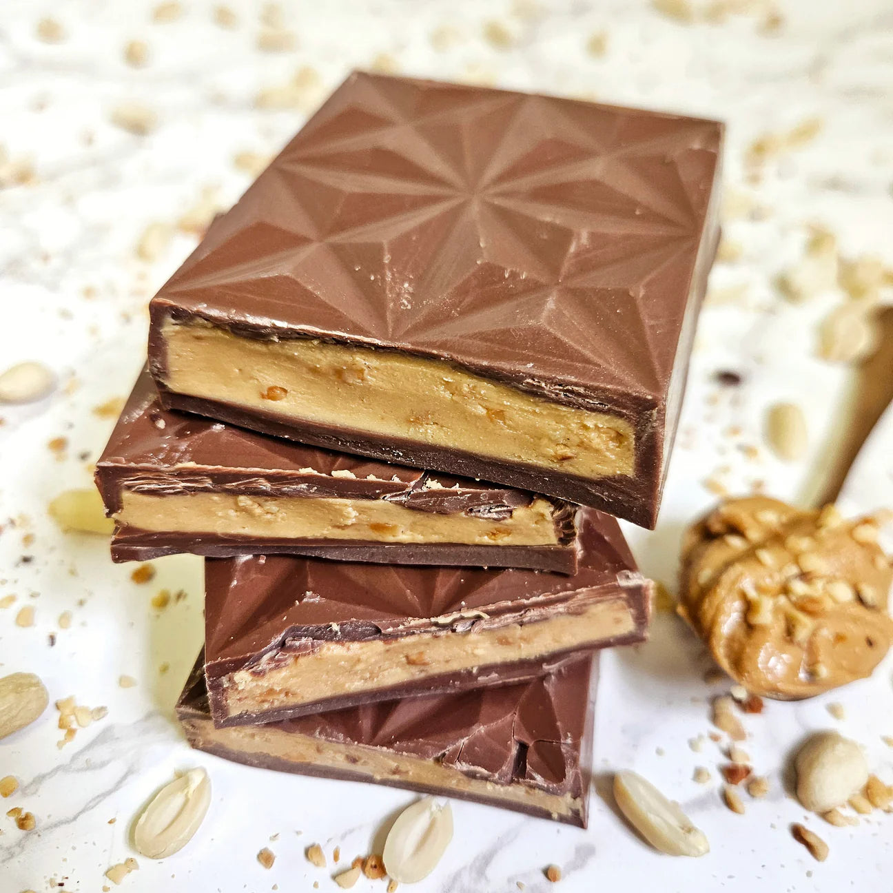 Crunchy Peanut Butter Stuffed Slabb