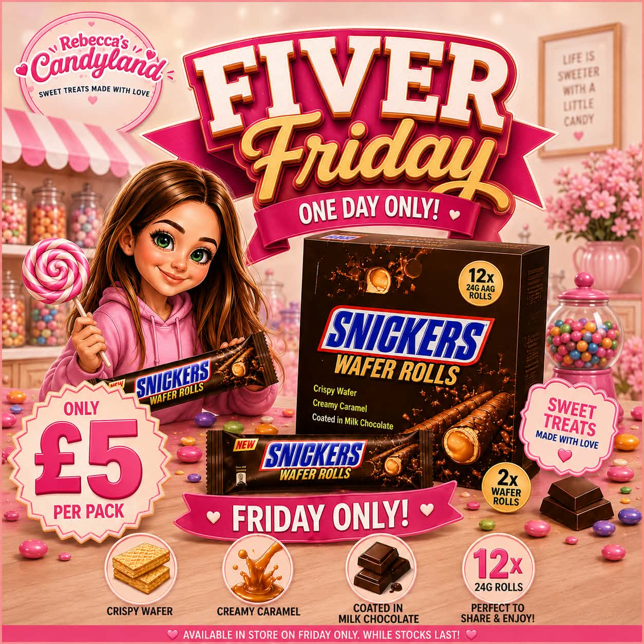Snickers Wafer - Fiver Friday