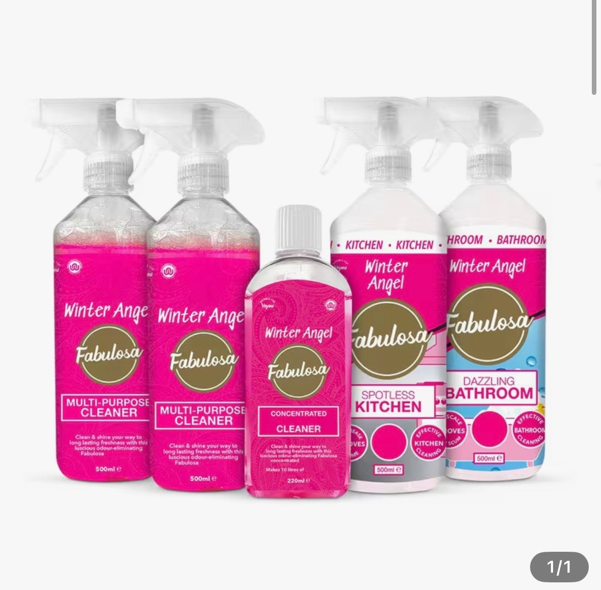 Fabulosa Winter Angel Mini Cleaning Bundle – 5 Piece
