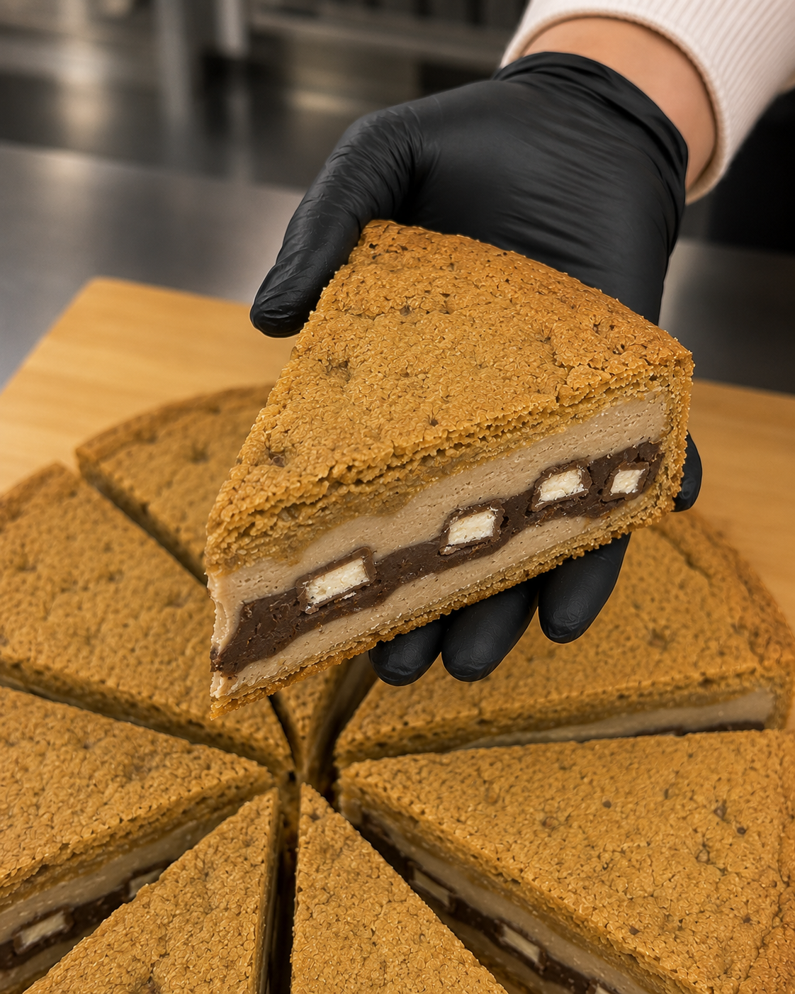 Kinder Cookie Pie Slice