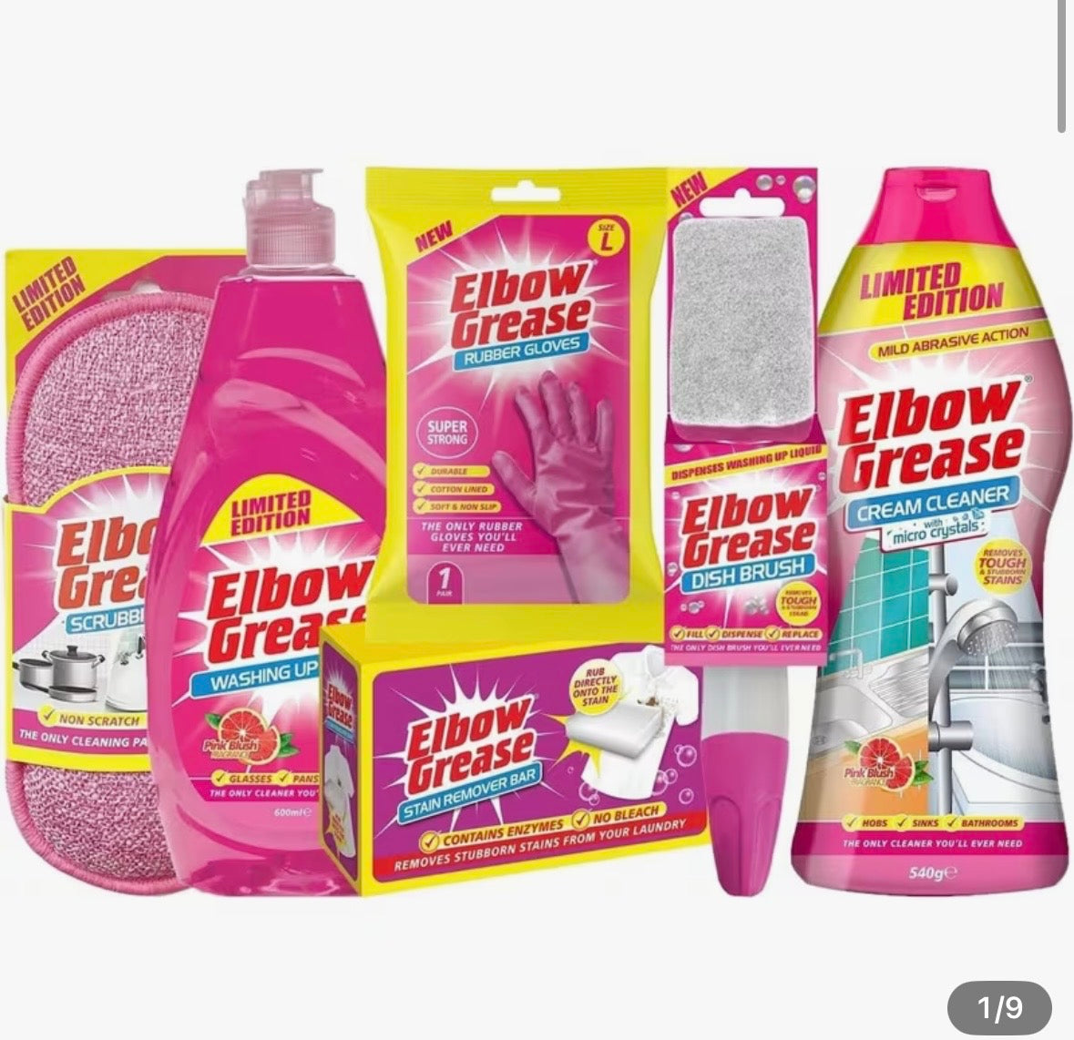 Elbow Grease 6-Piece Pink Bundle Giftset