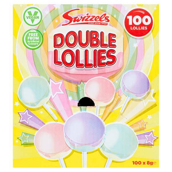 Swizzels Double Lollies Dispenser Box 100ct