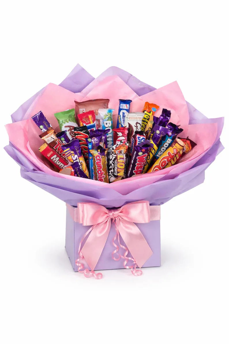 Large Pink Lilac Chocolate Bouquet Gift
