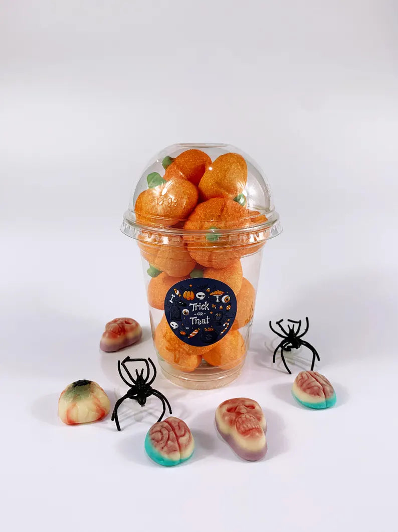 Halloween Pumpkin Marshmallows, Spooky Kids Treats (130g)