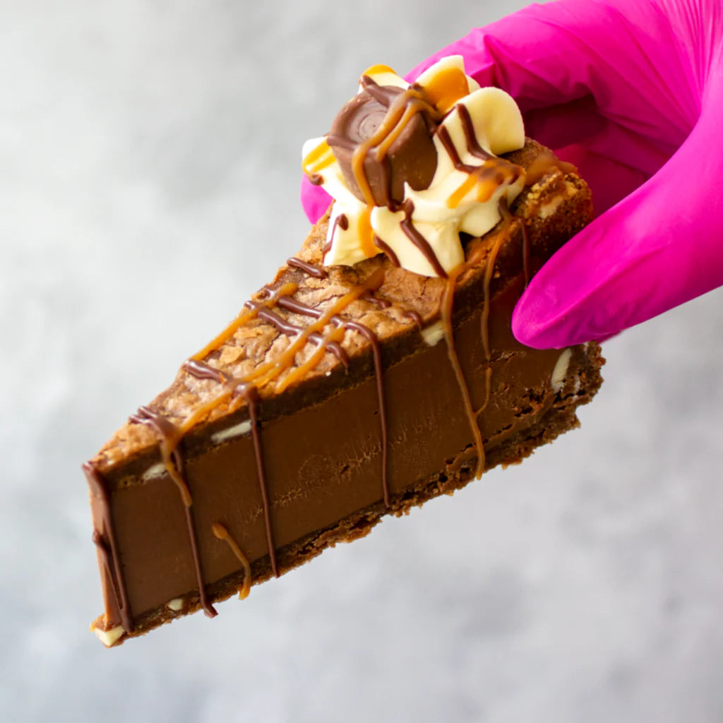 Rolo Cookie Pie Slice
