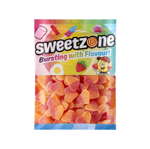 Sweetzone Fizzy Peach Hearts 1kg