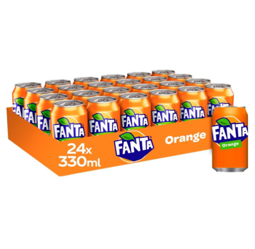 Fanta Orange Drink Cans 24x330ml