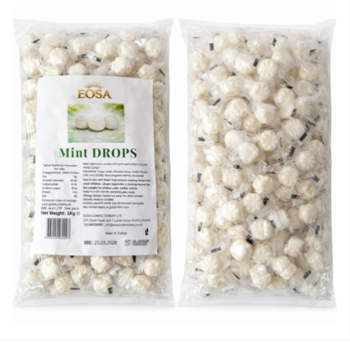 Hard Candy Mint and Menthol Drops 1kg