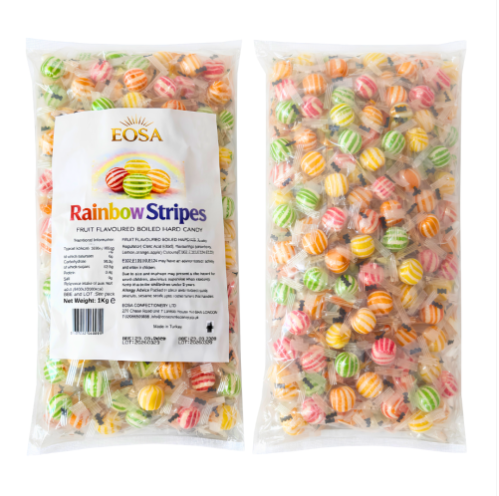 Hard Candy Rainbow Strips 1kg