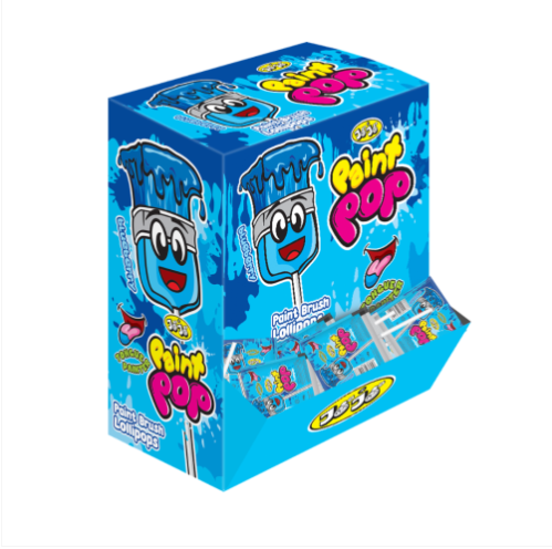 Jojos Paint Pop Lollipop Dropdown Box 50x12g