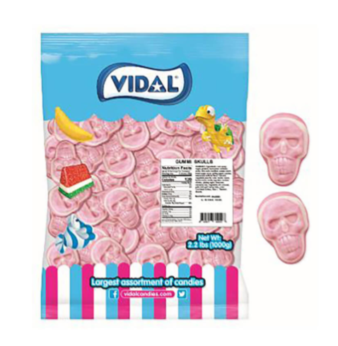 Vidal Jelly Filled Skulls 1Kg