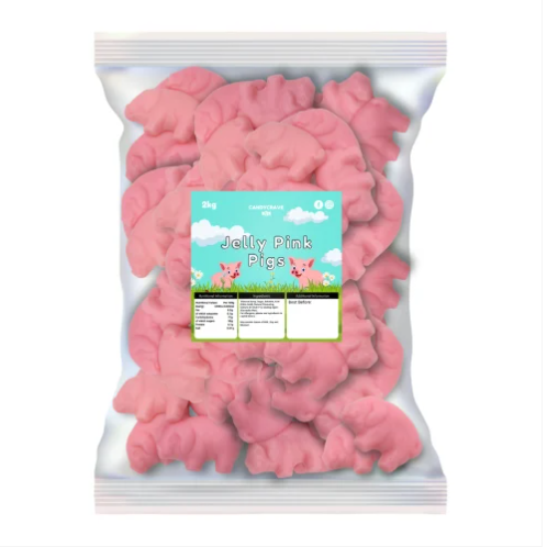 Candycrave jelly pink pigs 2kg bag