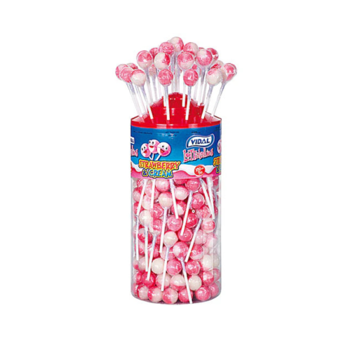 Vidal Strawberry & Cream Lolly 150 Count