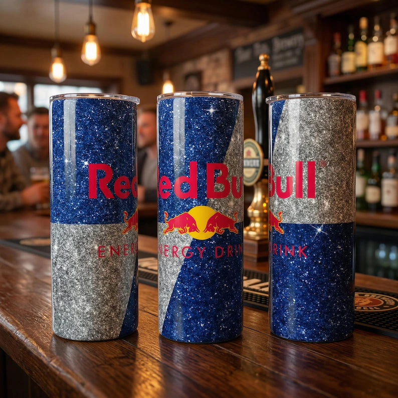 red bull energy drink personalised tumbler 20oz