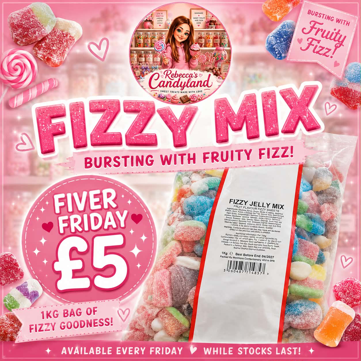 1KG Fizzy Mix - Fiver Friday