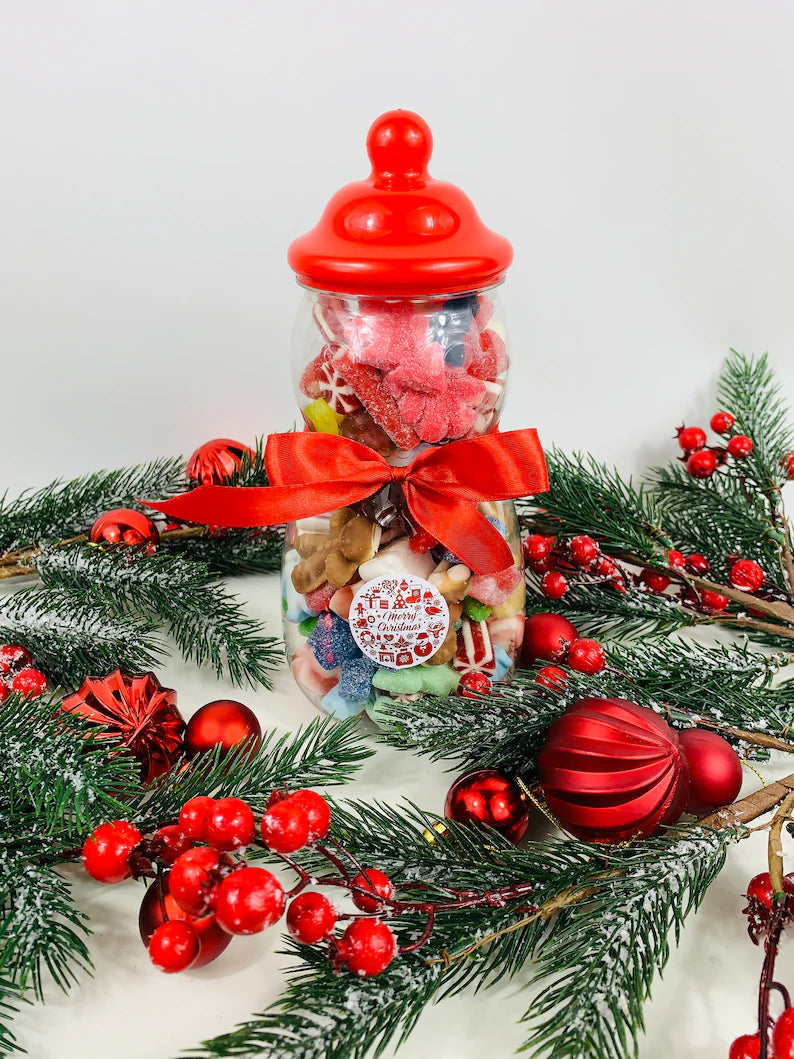 Christmas Sweet Jar, Festive Candy Mix, Secret Santa Gift
