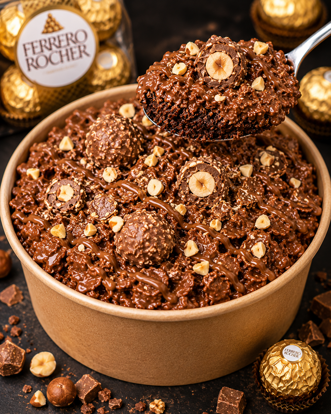 Cornflake ganache pot