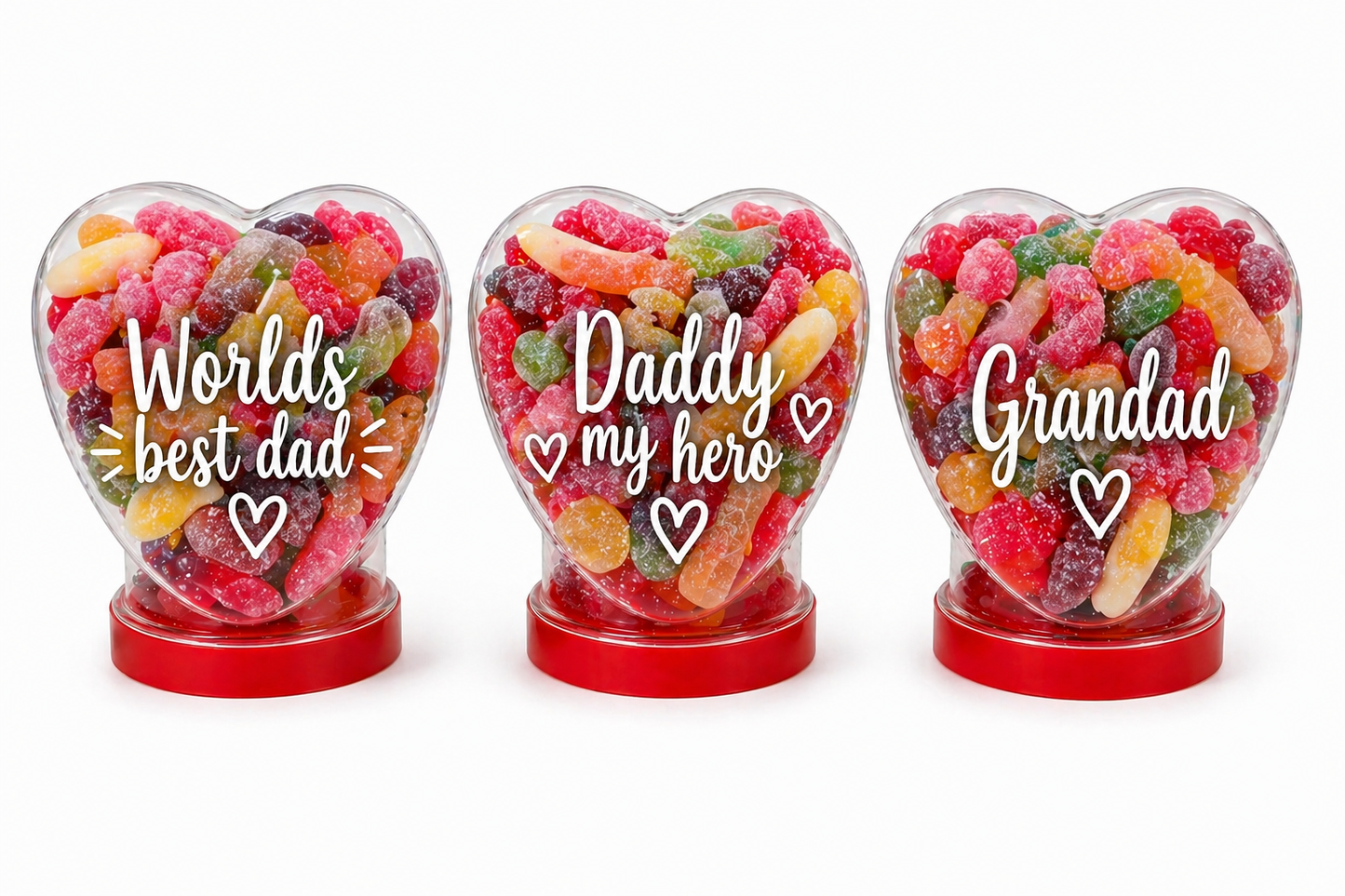 Sweet filled jars