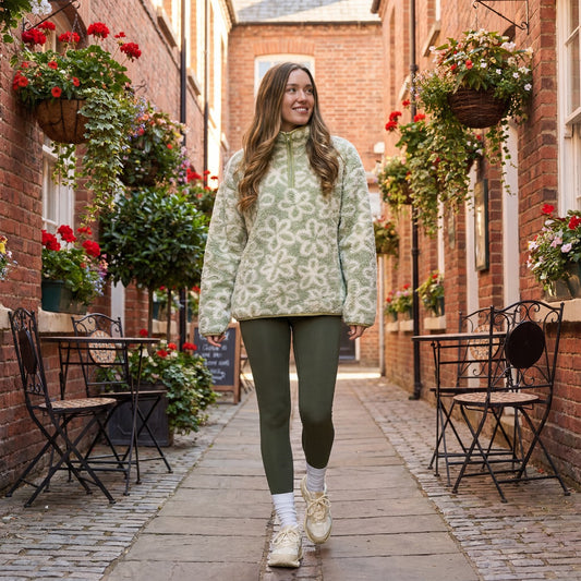 Teddy Half Zip Fleece - Cream