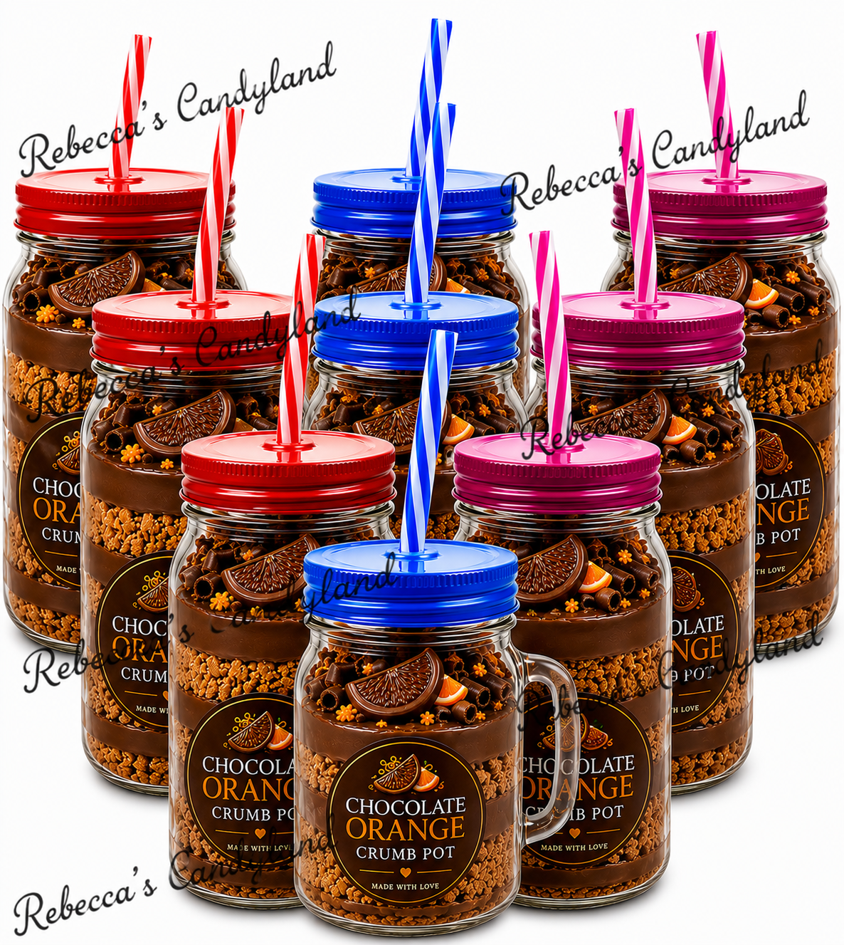 500ml mason jar filled crumb jar