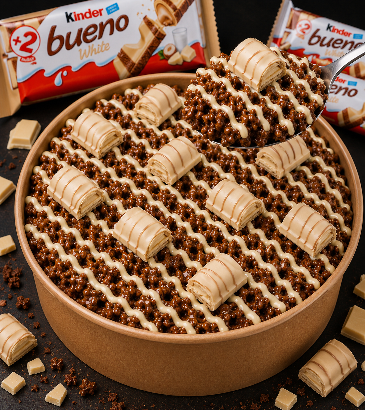 Cornflake ganache pot