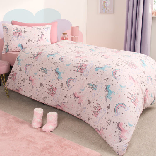 Unicorn Kingdom Duvet Set - Pink