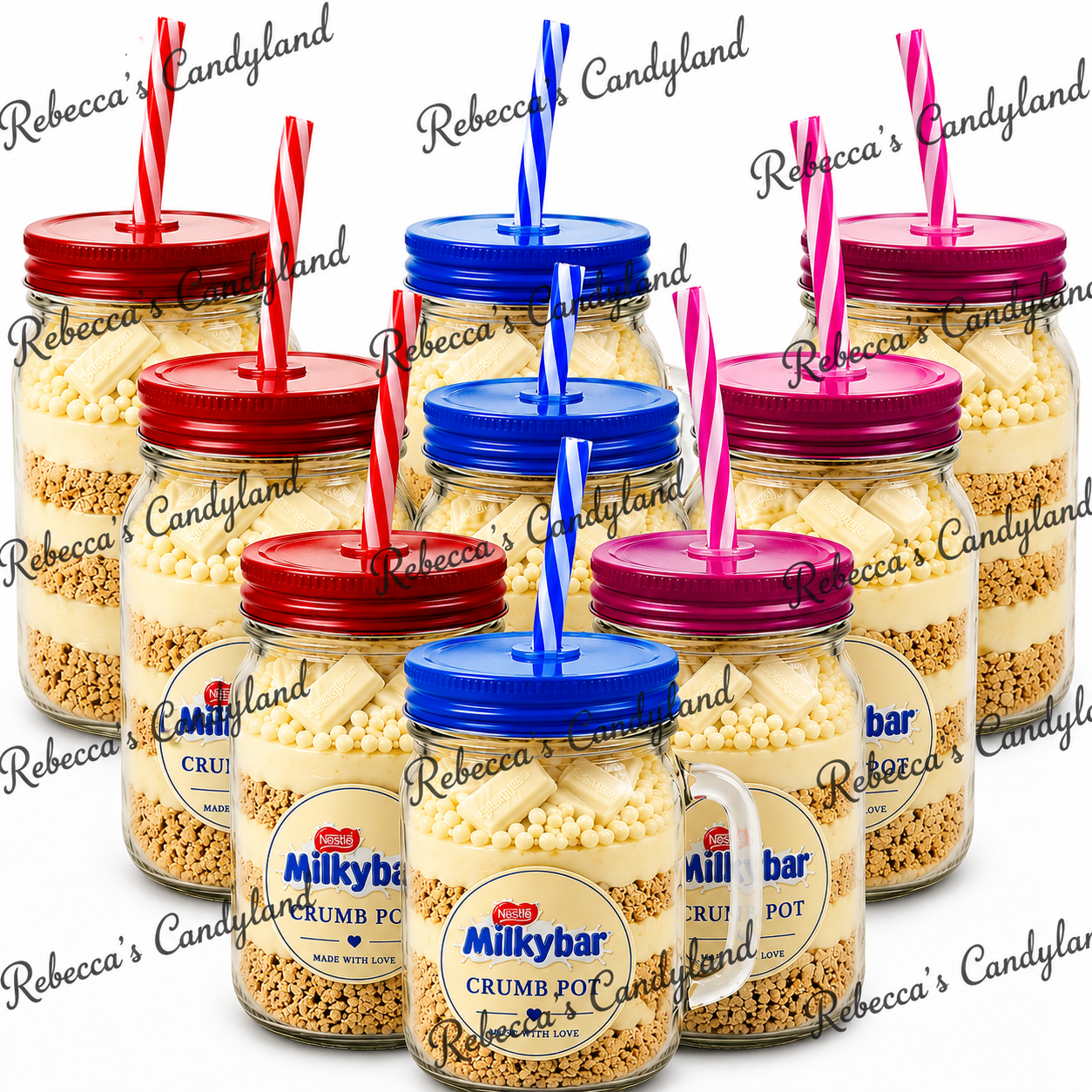 500ml mason jar filled crumb jar