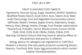 Fizzy Jelly Mix Jar -850g