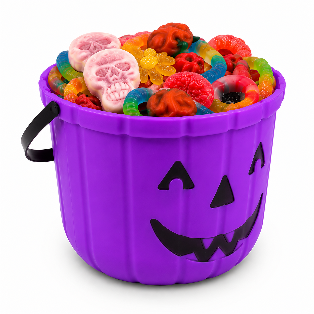 Halloween bucket with sweets