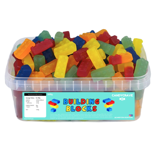 Candycrave Building blocks tub 600g