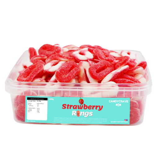 Candycrave strawberry rings tub