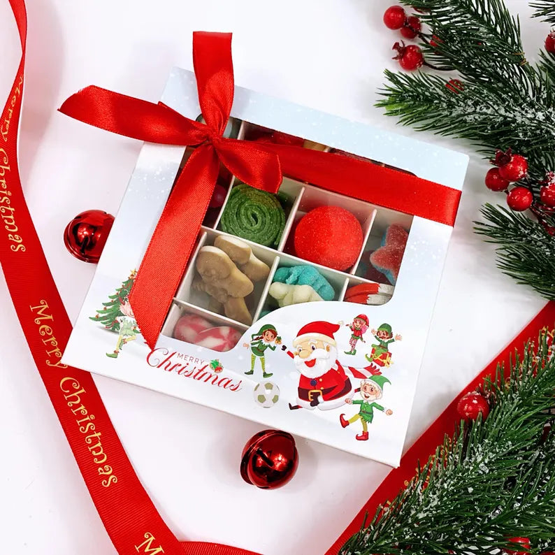 Christmas Sweet Gift Box, Festive Pick N Mix Candies (400g)