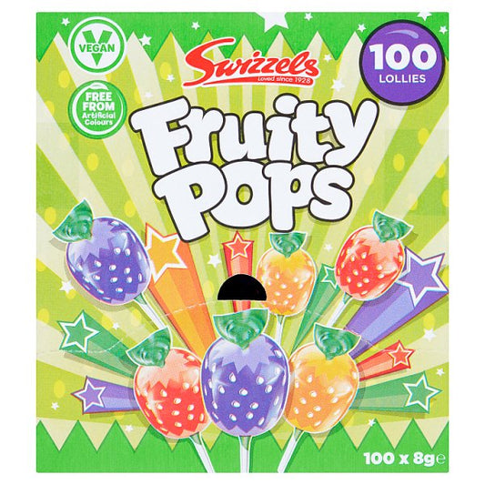 Swizzels Fruity Pops Dispenser Box 100ct