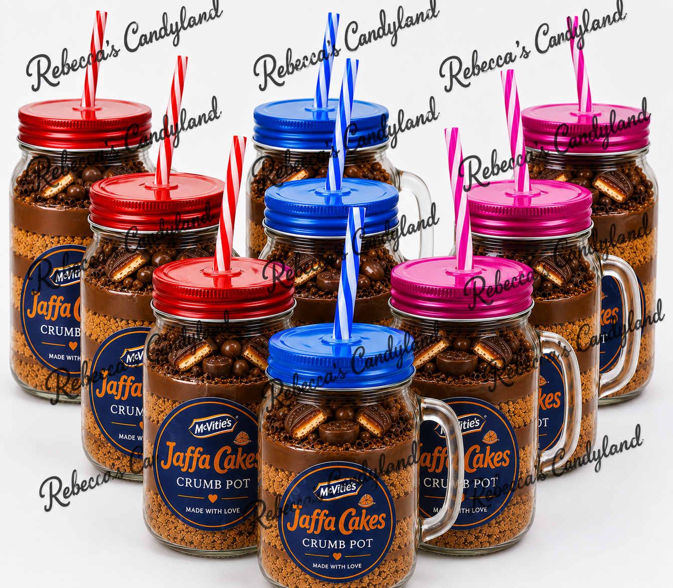 500ml mason jar filled crumb jar