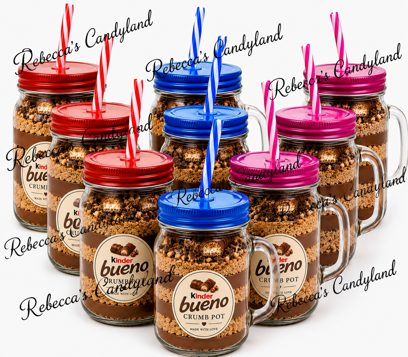 500ml mason jar filled crumb jar