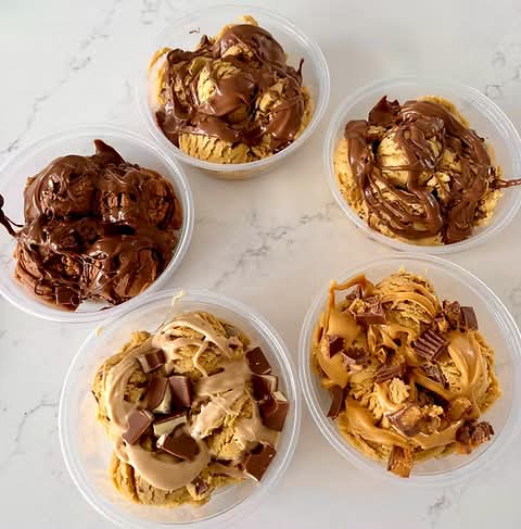Cookie dough pots