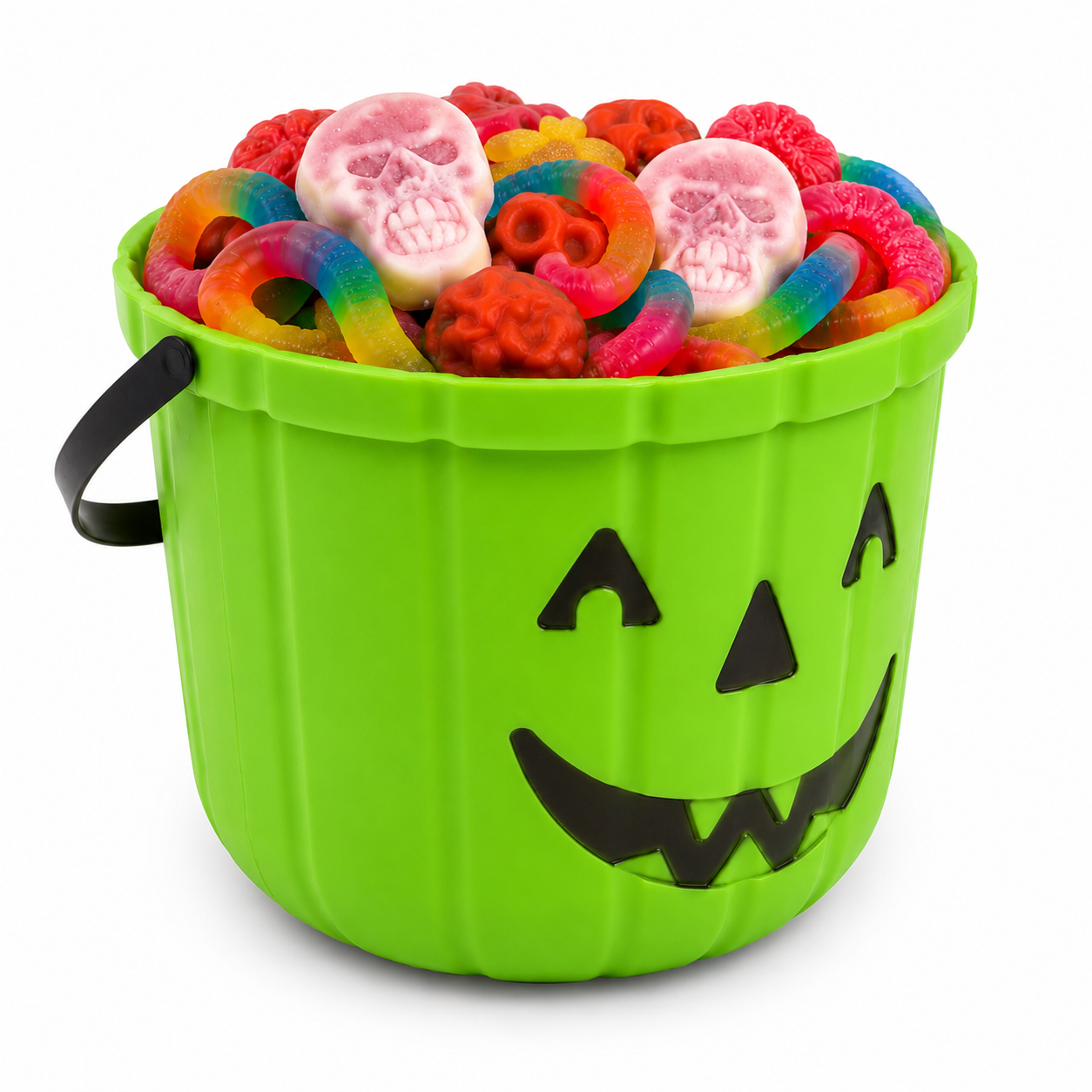 Halloween bucket with sweets
