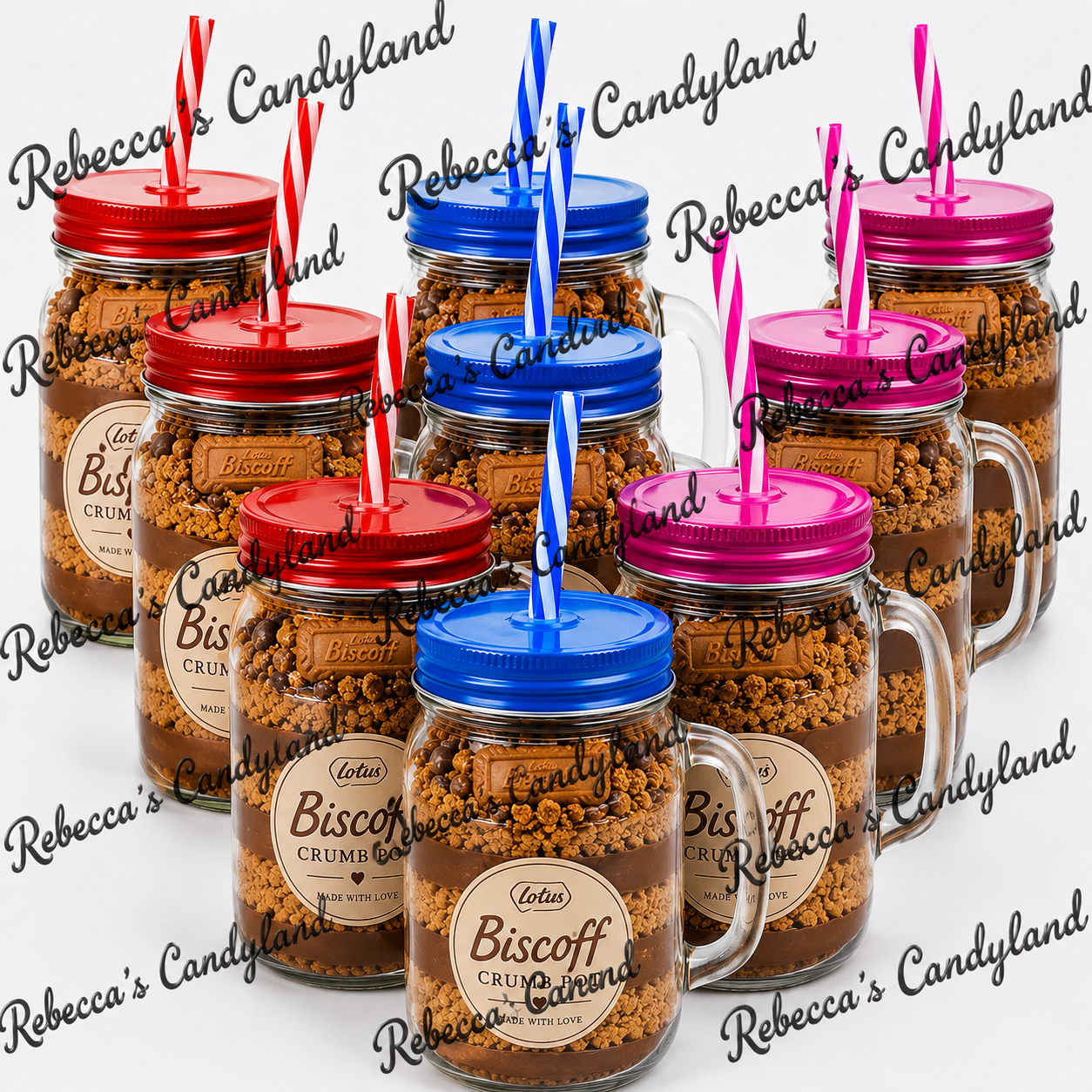 500ml mason jar filled crumb jar