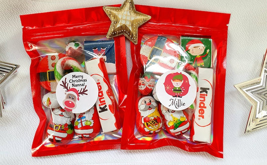 Personalised Christmas chocolate pouch