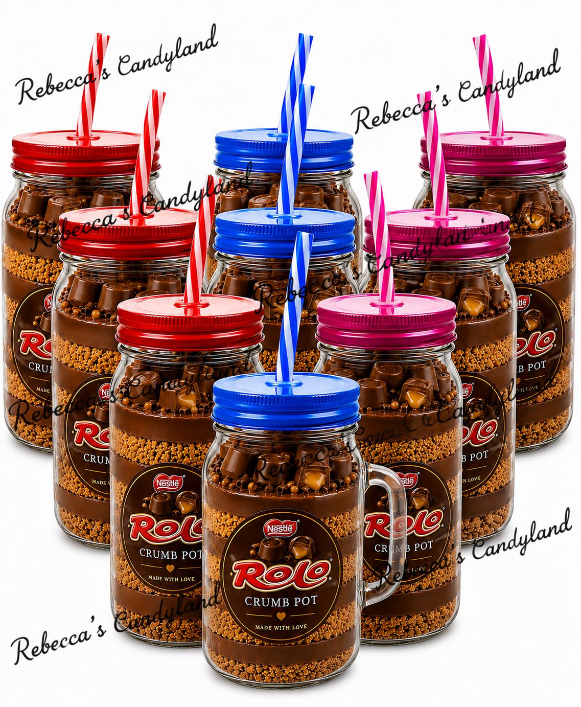 500ml mason jar filled crumb jar