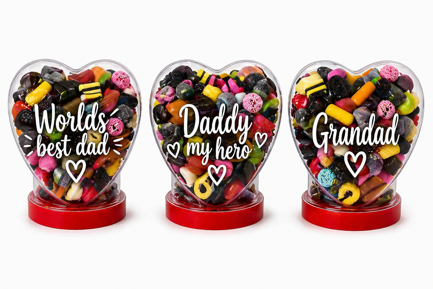 Sweet filled jars