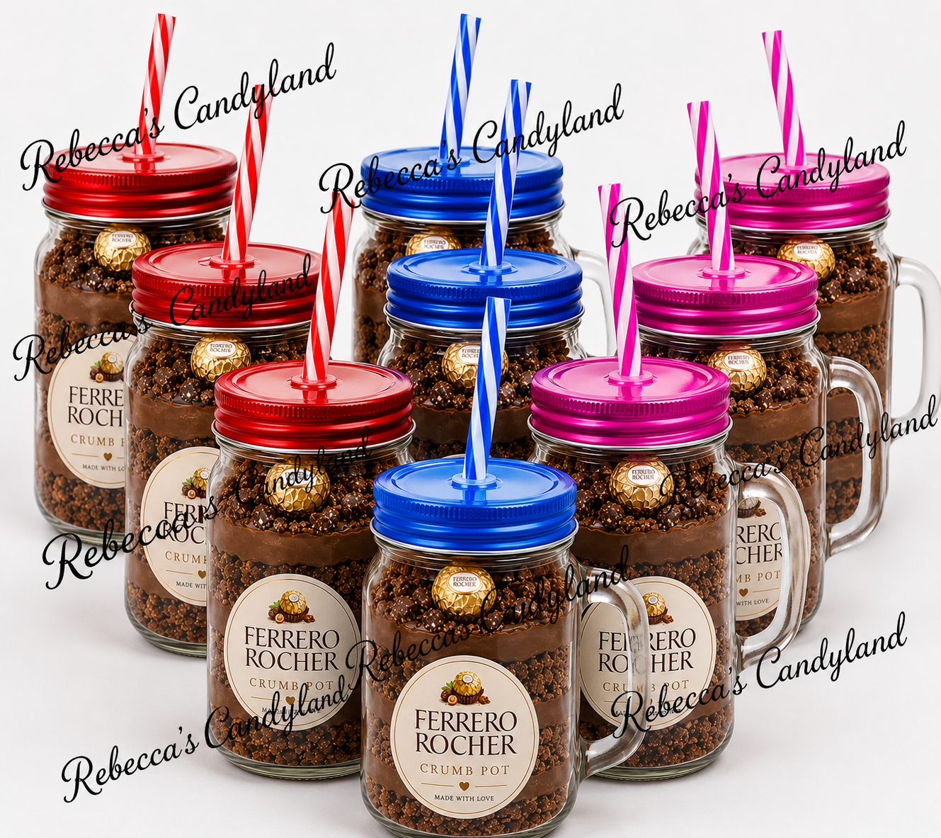 500ml mason jar filled crumb jar