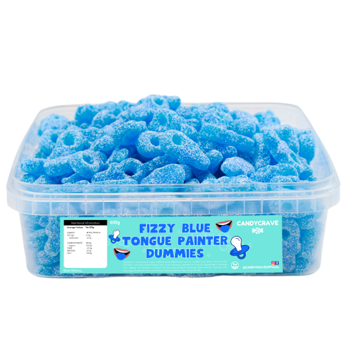 Candycrave fizzy blue tongue painter dummies tub 600g