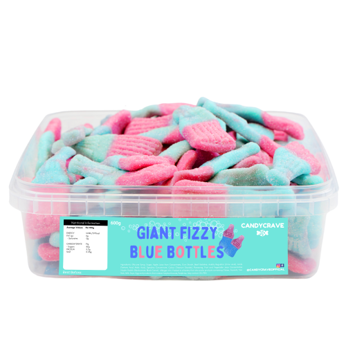 Candycrave fizzy giant fizzy bubblegum bottles 600g
