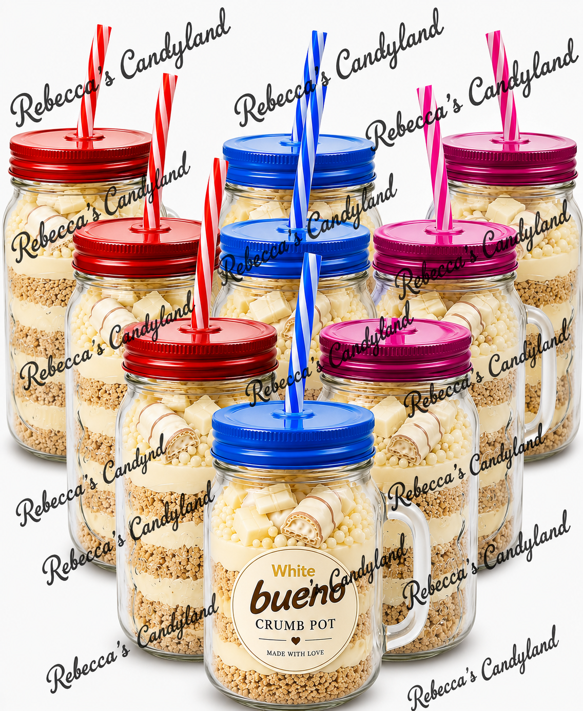 500ml mason jar filled crumb jar