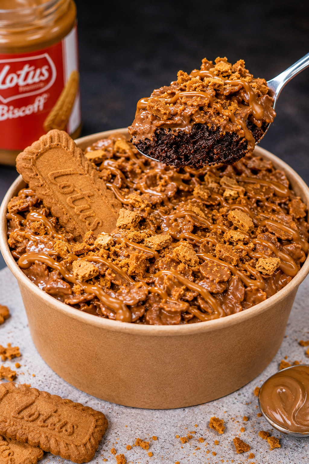 Cornflake ganache pot