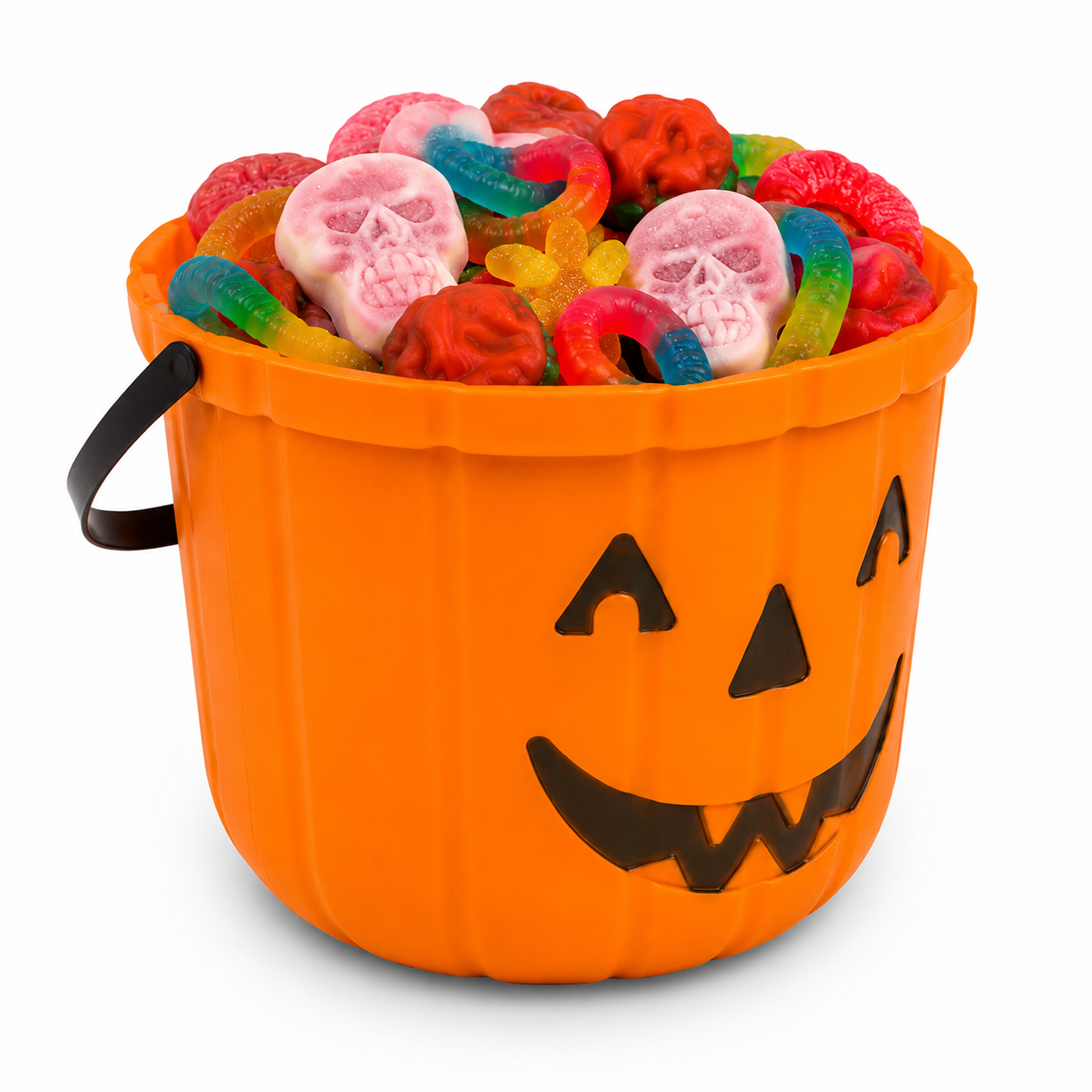 Halloween bucket with sweets