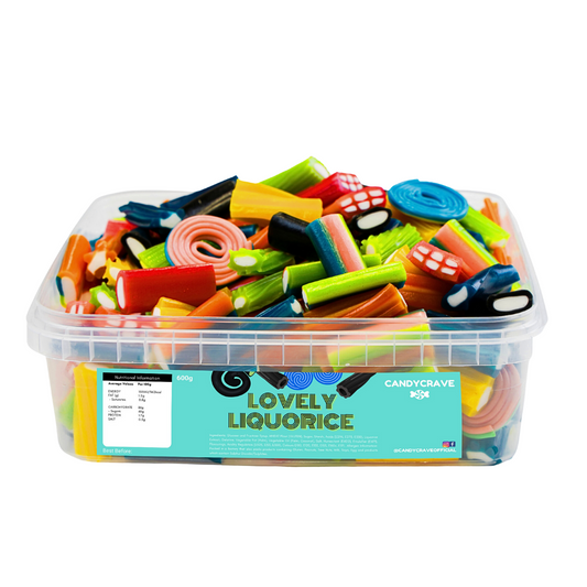 Candycrave Lovely Liquorice Tub 600g