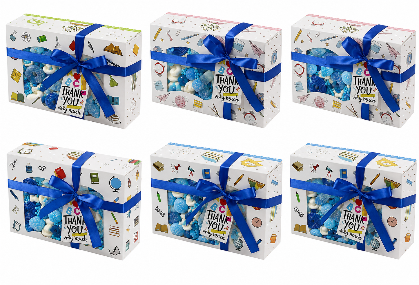 Thank you teacher blue mix gift box