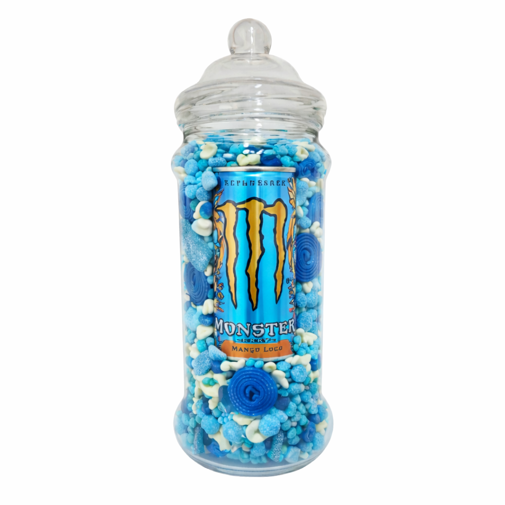 Monster Drink Jar - Blue Mix